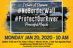 MLK #No Border Wall March - January 20, 2020